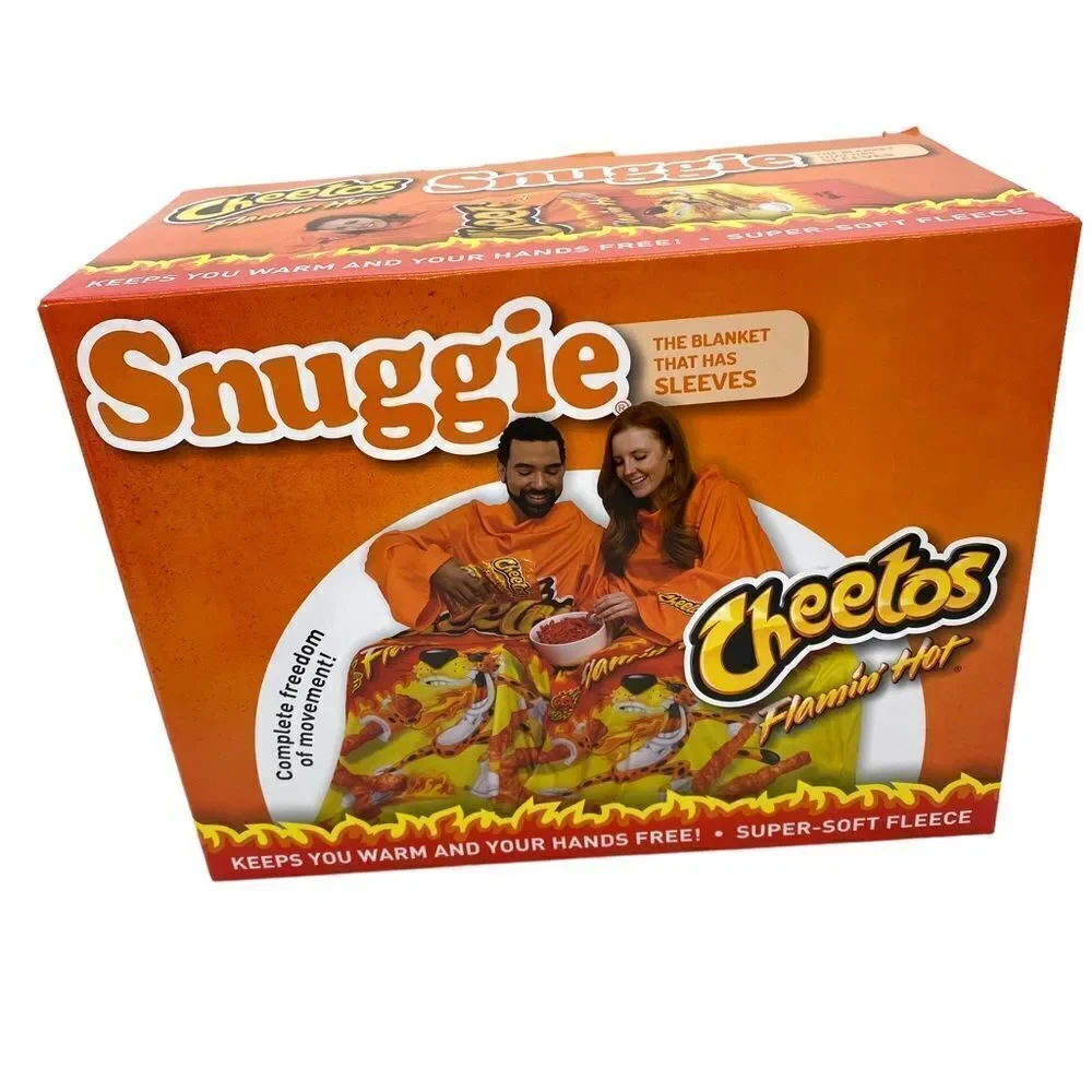Snuggie Flaming Hot Cheetos Fleece Blanket New